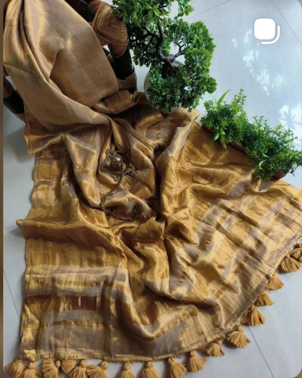 Pure Mul Tissue Saree