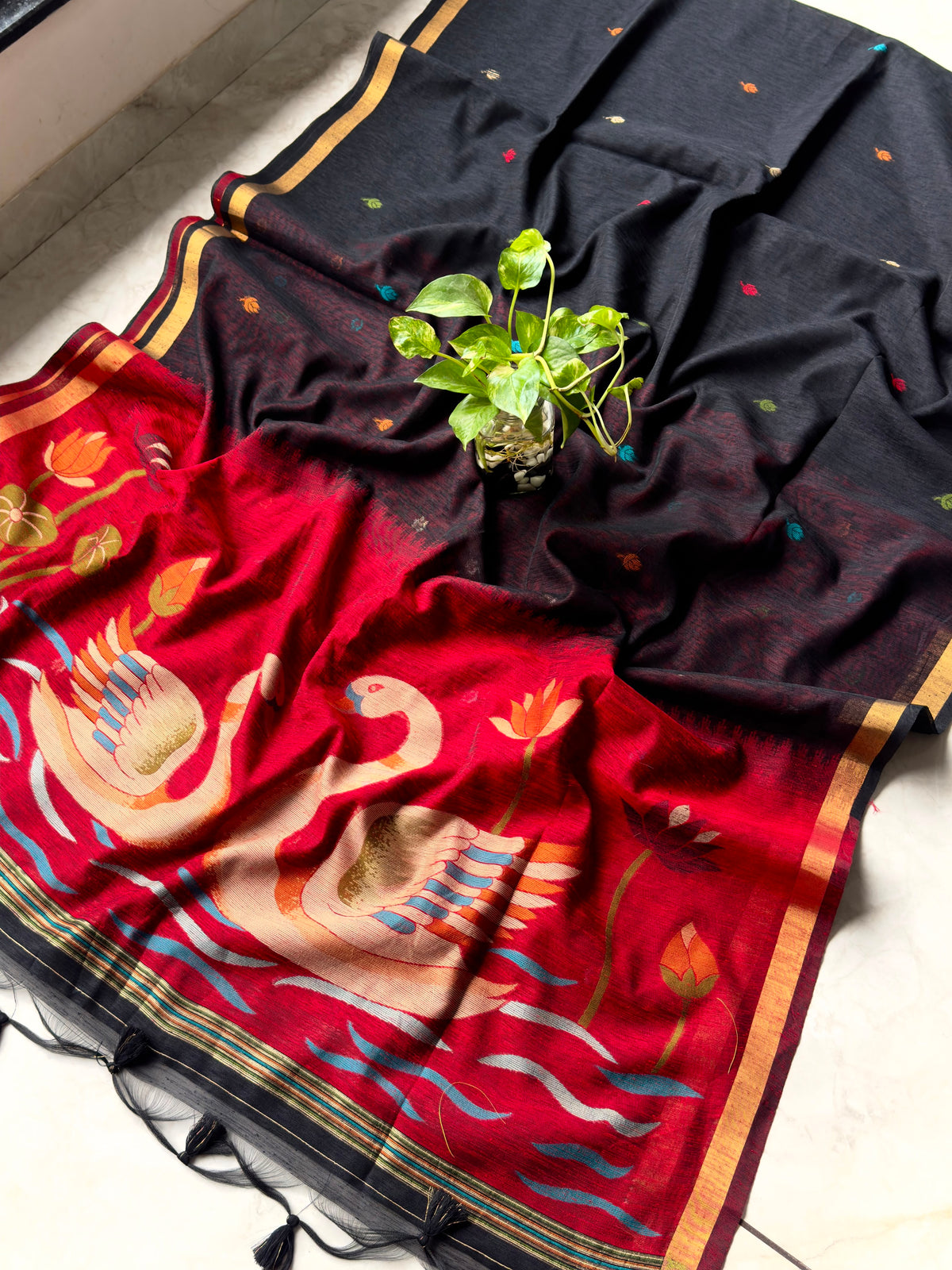 Linen Khadi Jamdani
