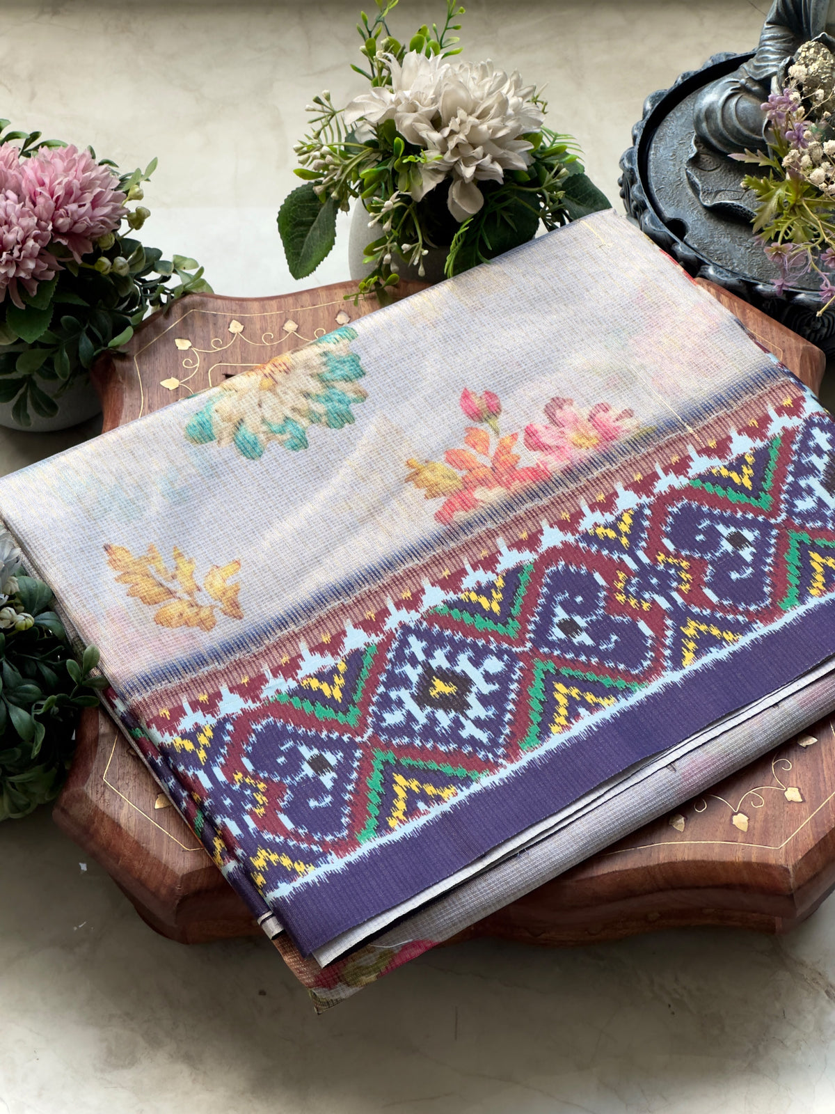 Kota Saree With Floral Print