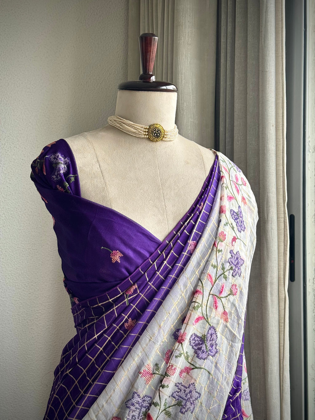 Pure Viscose Georgette Saree