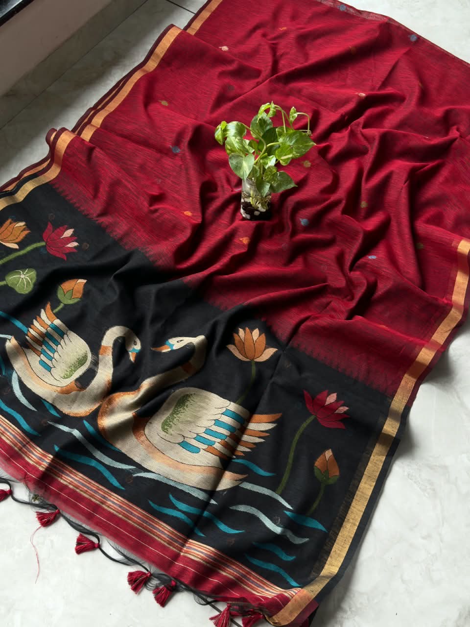 Linen Khadi Jamdani