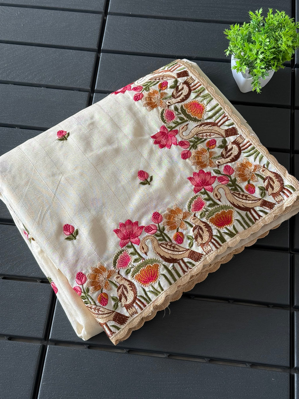 Pure Tusser Silk Saree