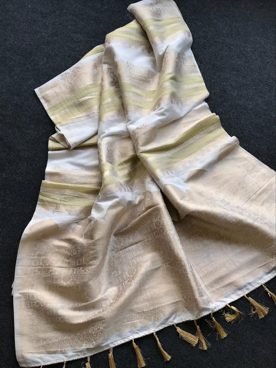 Banarasi Silk Saree with Shikargah Zari Weave