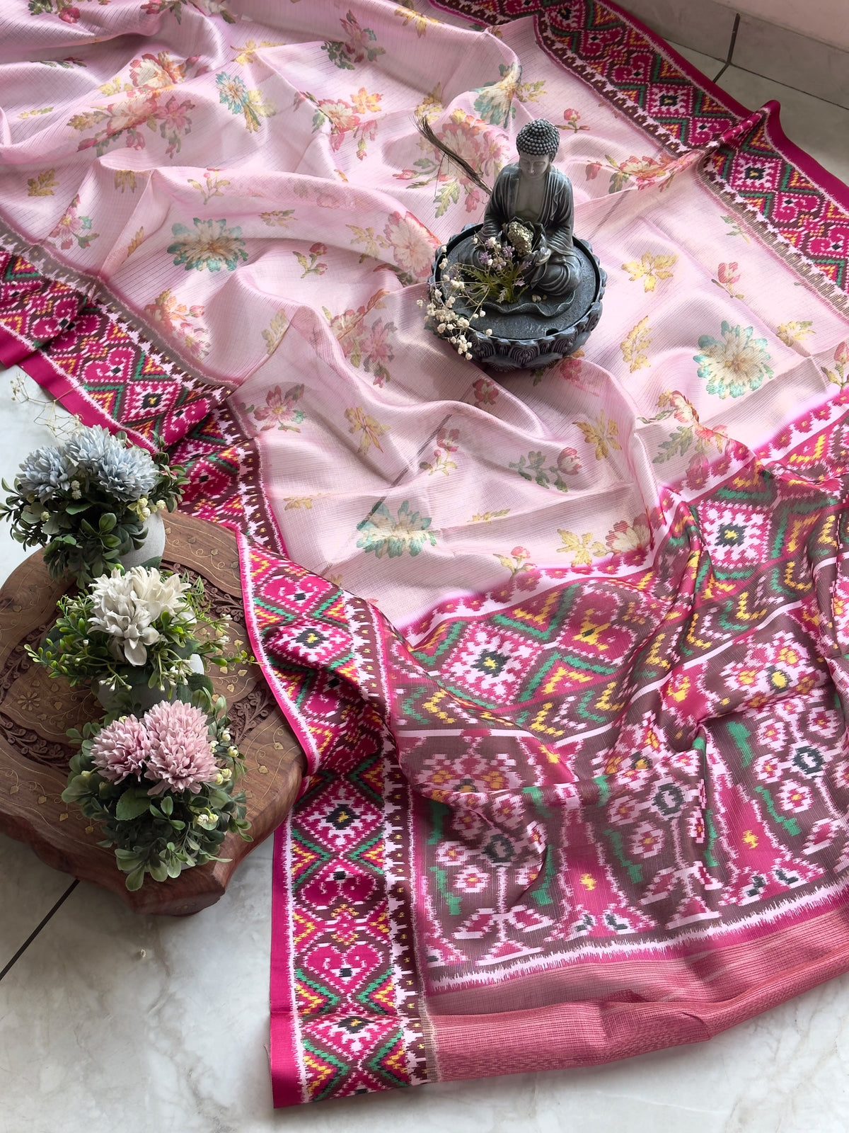 Kota Saree With Floral Print