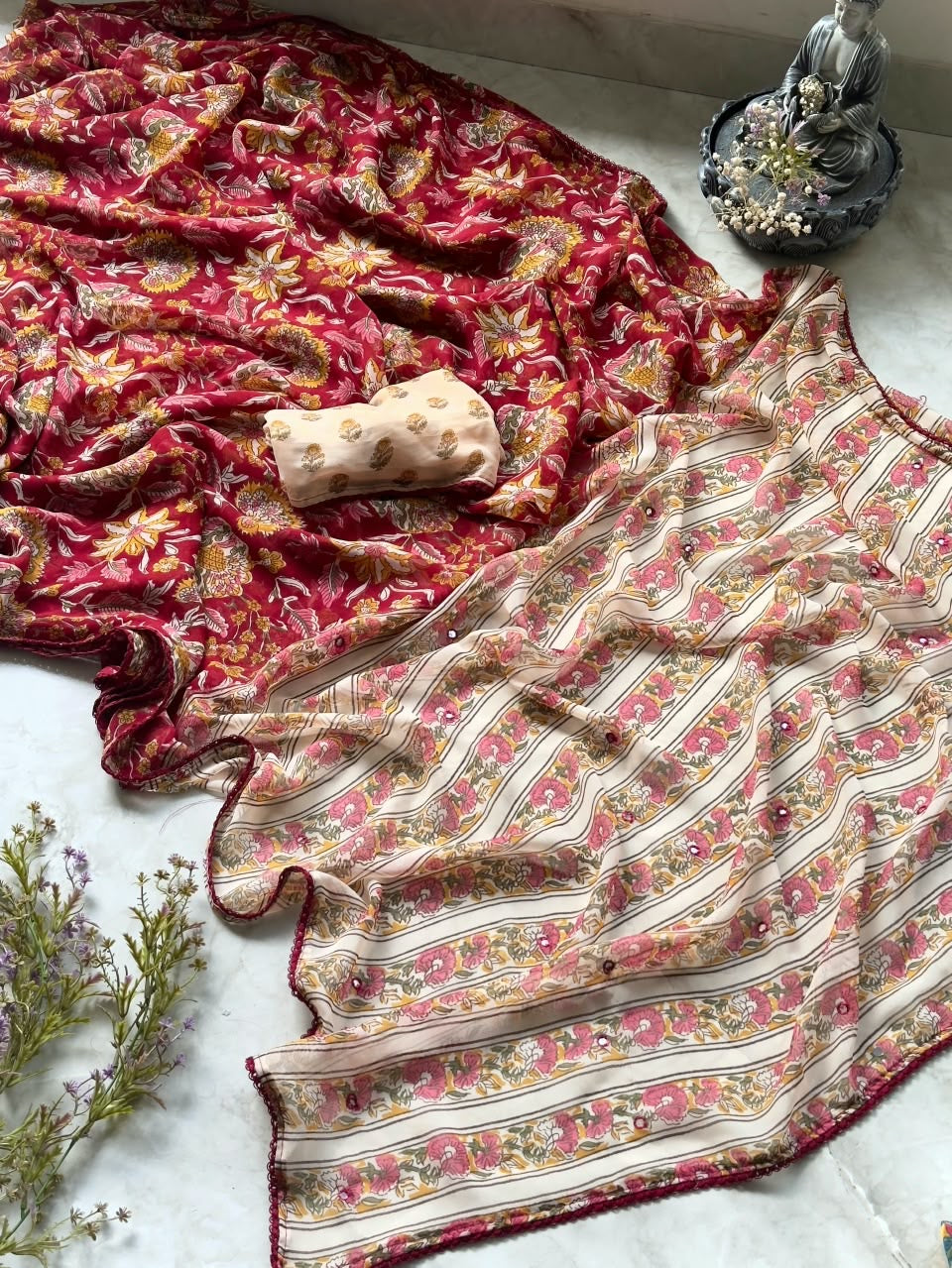 Pure Georgette Saree