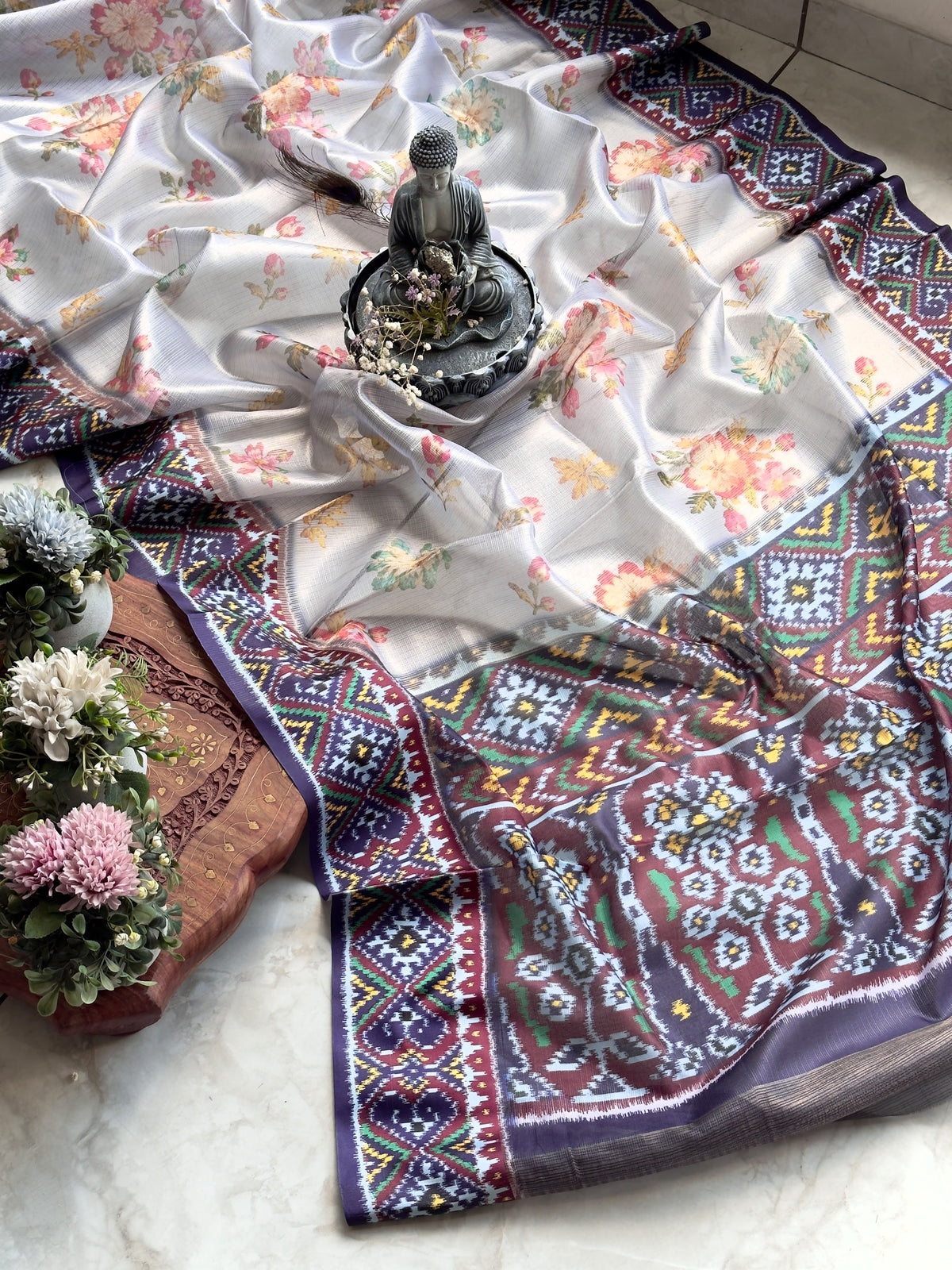 Kota Saree With Floral Print